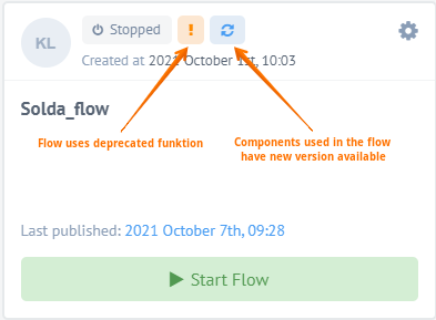 Informing about deprecated or not latest version