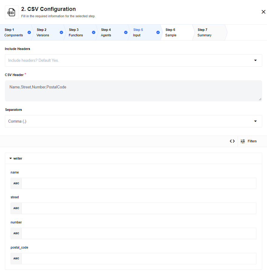 Configure Input