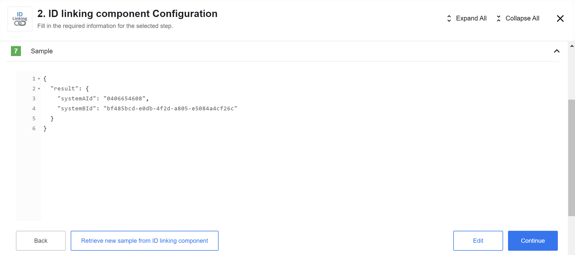 ID Linking sample with the received Maester Object ID.