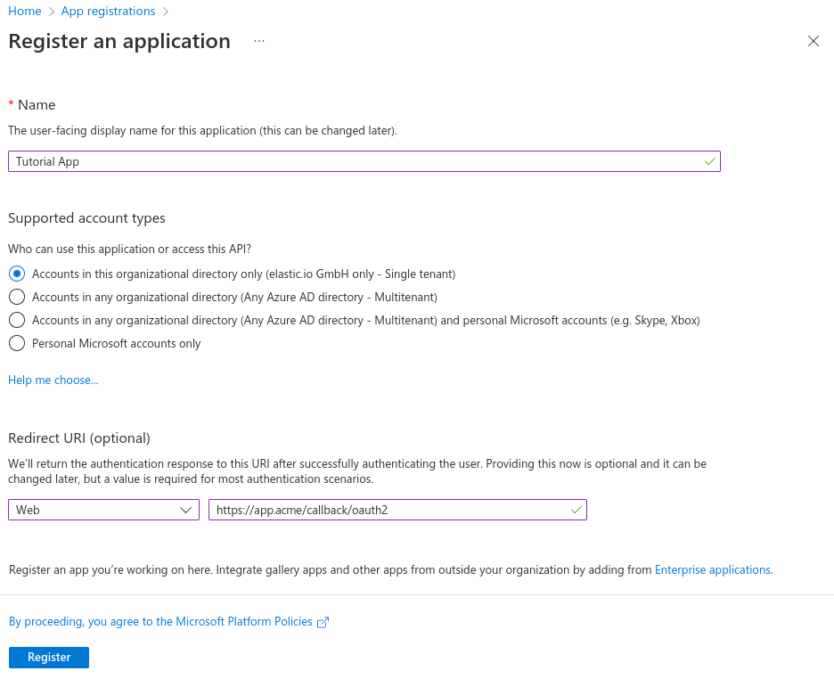 New registration process