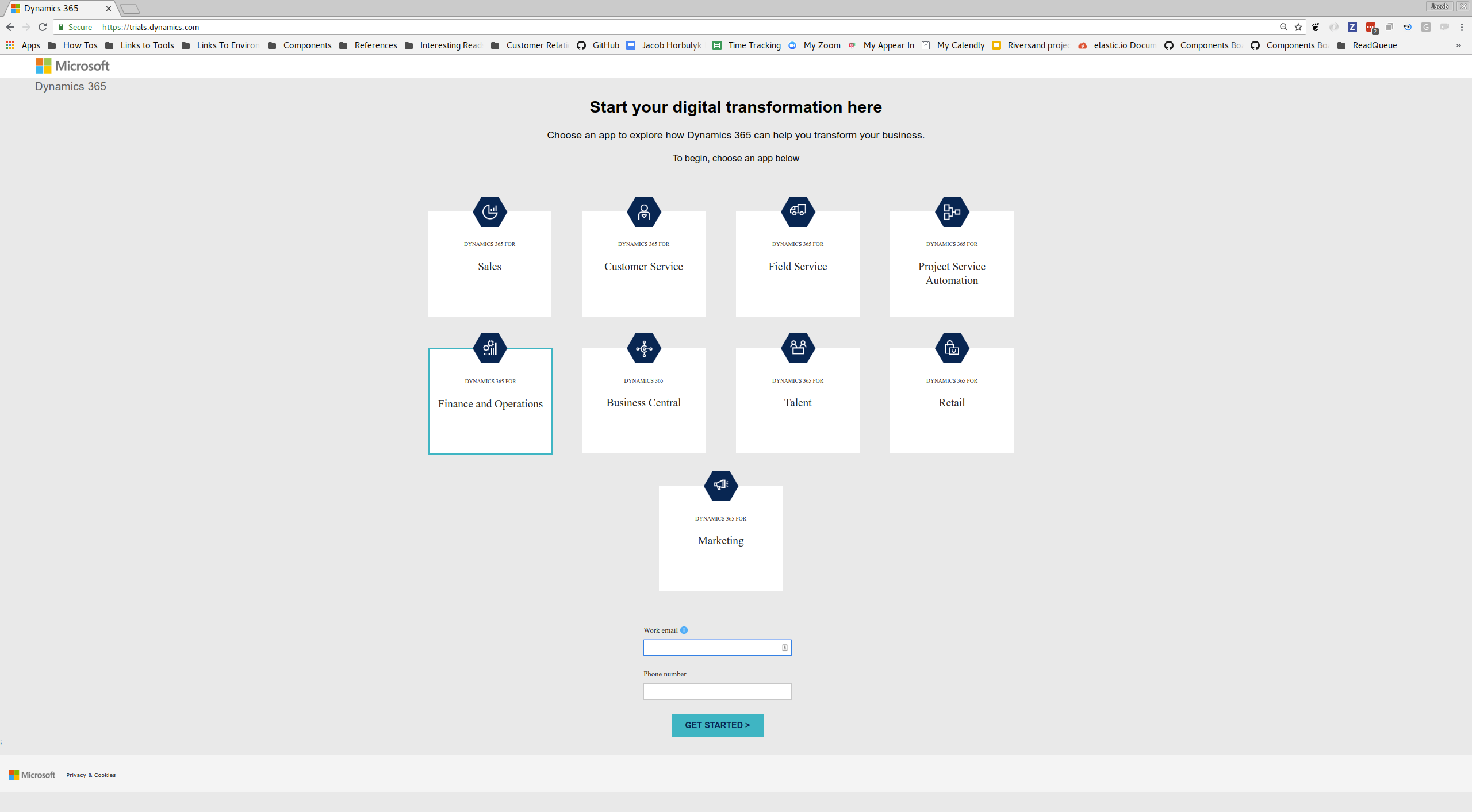 Microsoft Dynamics Finance and Operations