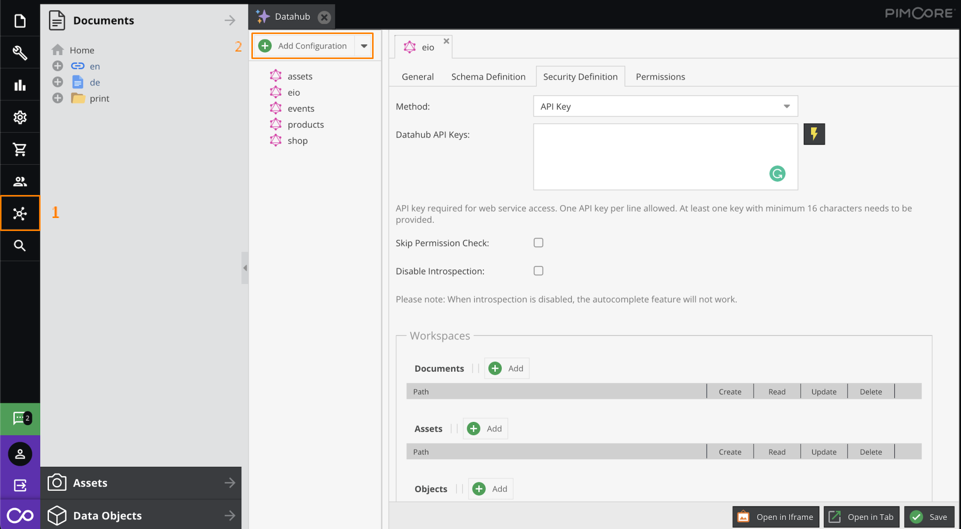 Datahub setup