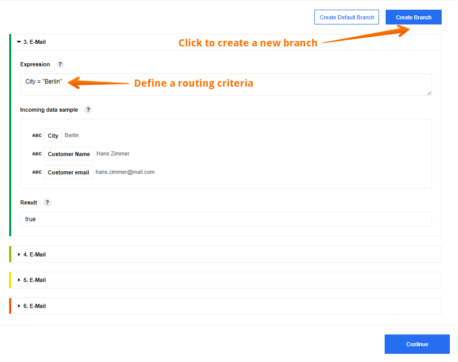 Router configure input