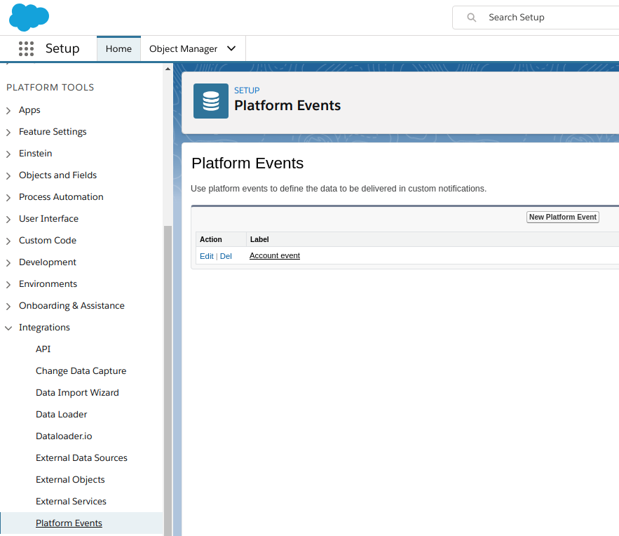 Platform Events