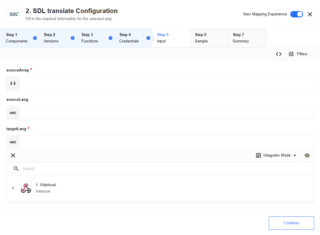 Translate array of objects