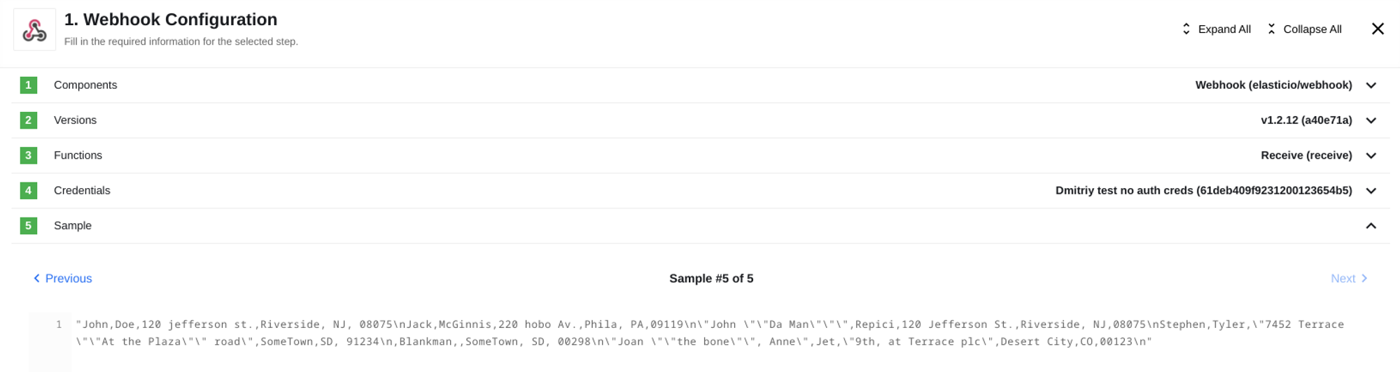 CSV Example