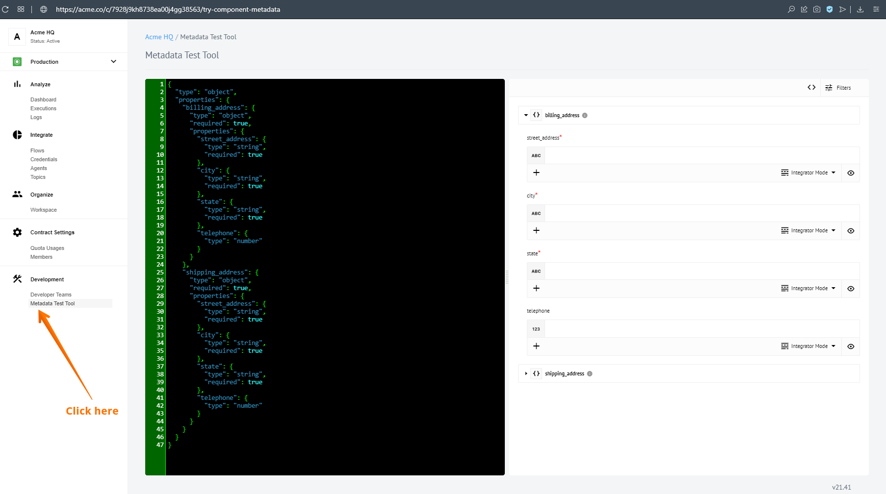 Try metadata tool