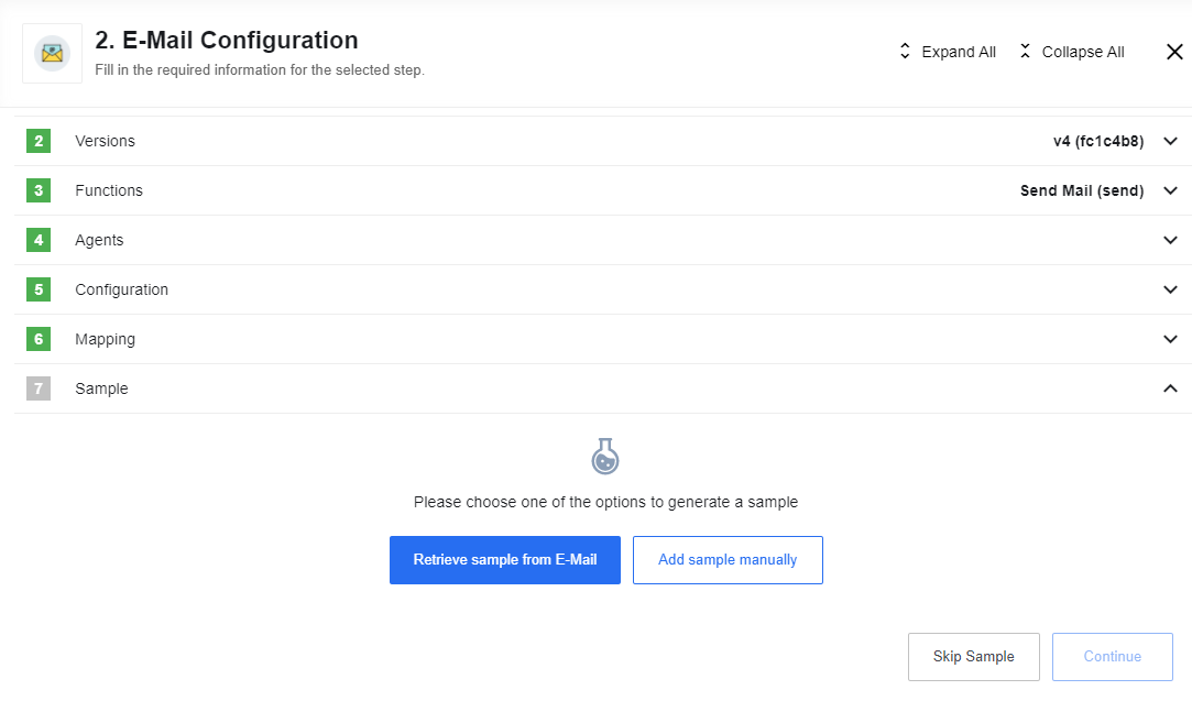 Retrieve a data sample